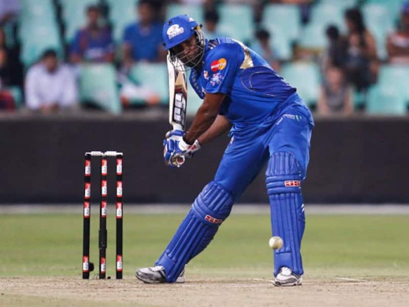 Kieron Pollard hasn't featured in a competitive game since the IPL but has shown the ability to hang in there and play a finishing role. It was this quality that was missing in many players against Chennai Super Kings &copy; Getty Images