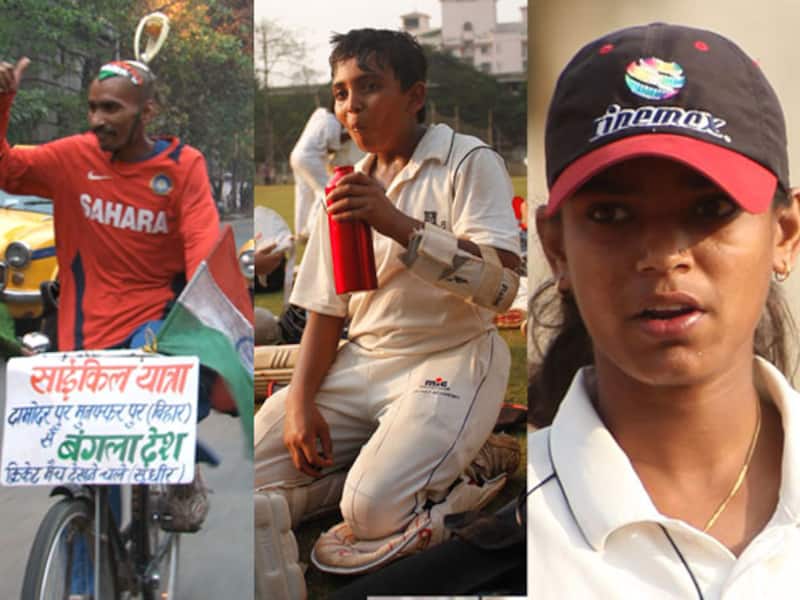 The motley threesome (from left): The familiar face of Sudhir Kumar, upcoming cricketer Prithivi Shaw and Akshaya Surwe