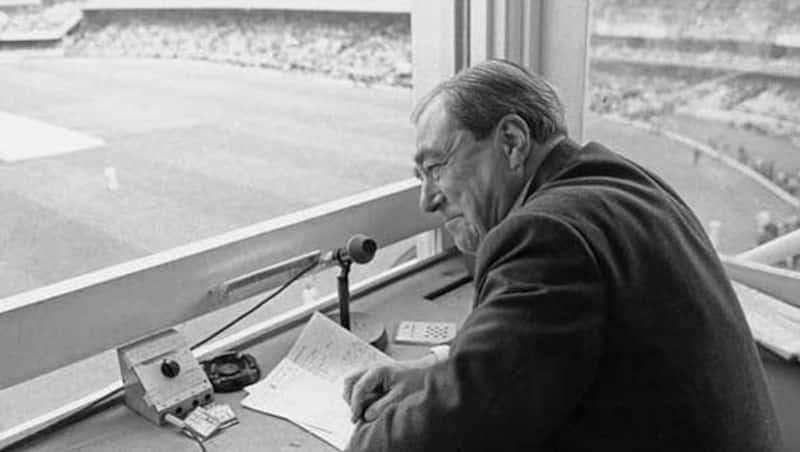 John Arlott had the unique power to weave the sights and sounds of the ground and far beyond in an intricate picture painted with words &Acirc;&copy; Getty Images