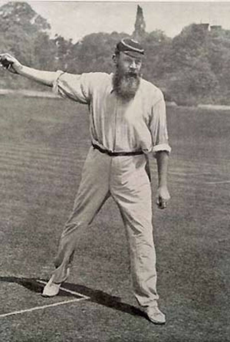 WG Grace took 17 wickets to bring a quick end to a First-class game that set up a match pitting broomsticks against bats! © Getty Images