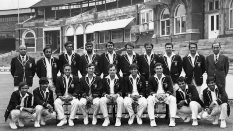 The Indian team at The Oval, 1971  &Acirc;&copy; Getty Images Standing, from left: Ramprakash Mehra (official), EAS Prasanna, D Govindraj, Bishan Singh Bedi, Bhagwat Chandrasekhar, Ashok Mankad, Pochiah Krishnamurthy, Kenia Jayantilal, Abid Ali, Hemu Adhikari (Manager). Sitting, from left: Dilip Sardesai, Abbas Ali Baig, Ajit Wadekar (c), Srinivas Venkataraghavan (vc), Farokh Engineer. Kneeling, from left: Syed Kirmani, Gundappa Viswanath, Sunil Gavaskar, Eknath Solkar. 