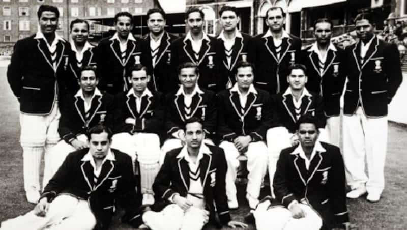 India in England, 1952 &Acirc;&copy; Getty Images Back, from left: Gulabrai Ramchand, Polly Umrigar, Probir Sen, Ghulam Ahmad, Putu Chowdhury, Madhav Mantri, Ramesh Divecha, Hiralal Gaekwad, CD Gopinath. Middle, from left: Chandu Sarwate, Hemu Adhikari, Vijay Hazare (c), Sadu Shinde, Dattu Phadkar. Front, from left: Pankaj Roy, Datta Gaekwad, Vijay Manjrekar.