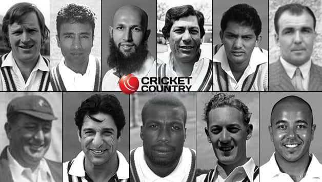 Top, from left: Dennis Amiss, Saeed Anwar, Hashim Amla, Zaheer Abbas, Mohammad Azharuddin, Les Ames (wk). Bottom, from left: Warwick Armstrong (c), Wasim Akram, Curtly Ambrose, Neil Adcock, Paul Adams © Getty Images