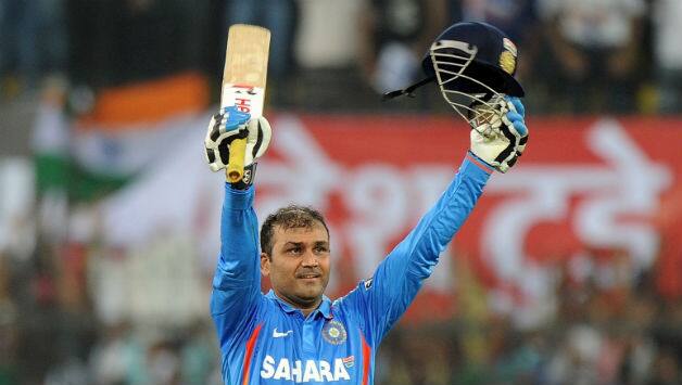 With the double hundred, Virender Sehwag truly lived up to his billing as a dasher and showed what he could do if he stayed in the middle for long © AFP