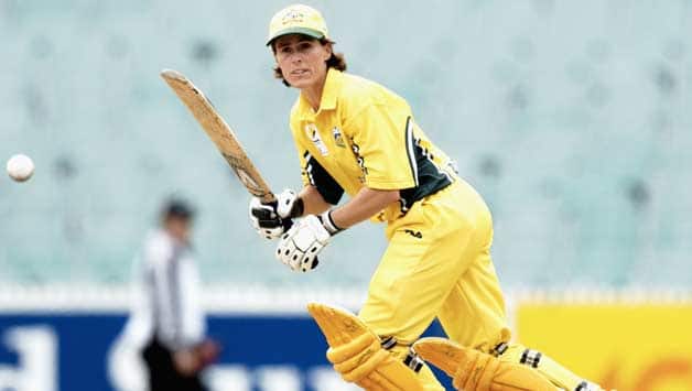 Belinda Clark smashed an unbeaten 229 off just 155 balls to propel Australia to a mammoth total of 412 for three against Denmark © Getty Images