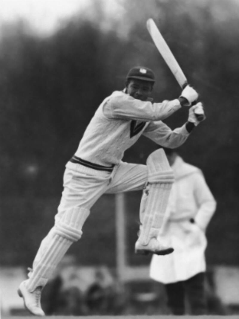 Everton Weekes at his ferocious best &copy; Getty Images