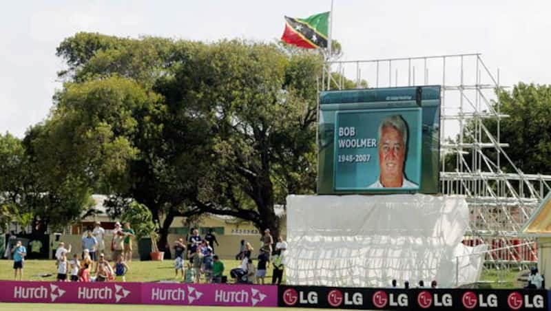 One-minute silence for Bob Woolmer during the Cricket World Cup Group A match between South Africa and Scotland &copy; Getty Images