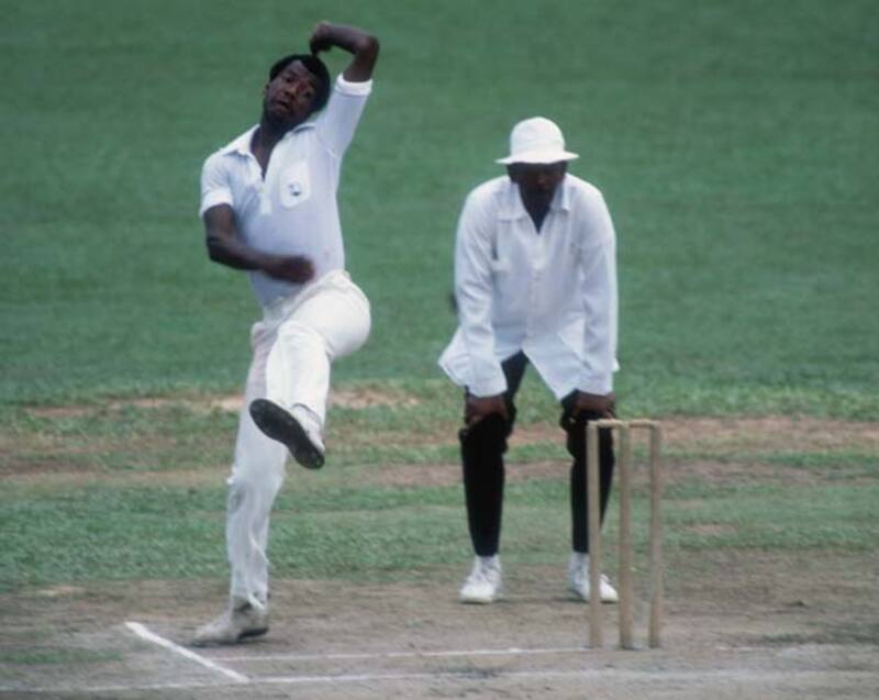Colin Croft&rsquo;s figures read 18.5-7-29-8. He took 5 for 9 from 10.5 overs in his second spell &copy; Getty Images