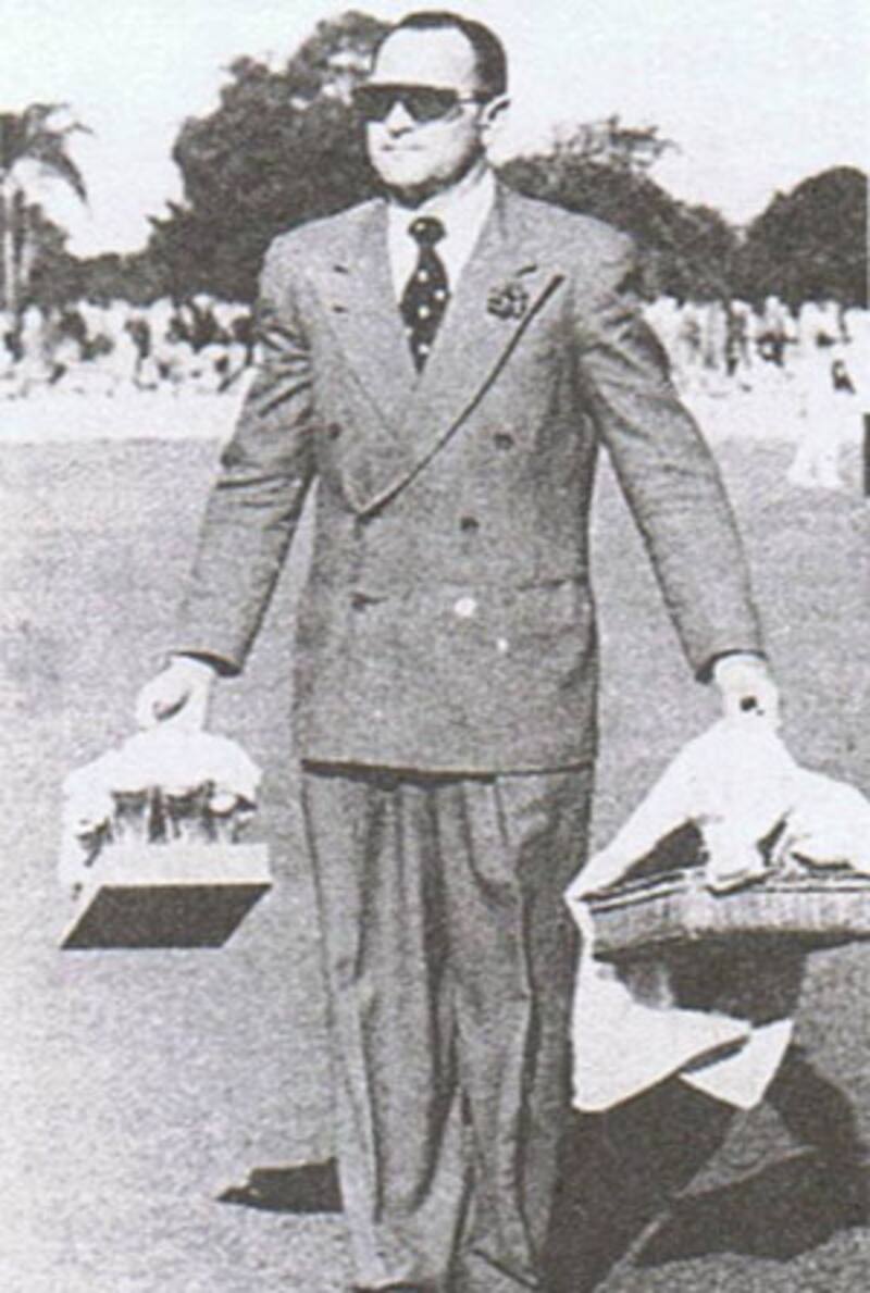 Trust Sid Barnes to carry chocolates, cigars, deodorants, and more. Photo courtesy: Wikimedia Commons.