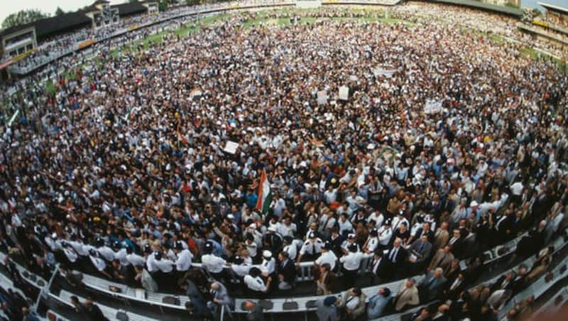 Crowds on the pitch after the final of the Prudential World Cup at Lord's, June 25, 1983 &Acirc;&copy; Getty Images