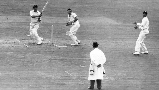 Tom Graveney on his way to an innings of 164 at The Oval against the West Indies © Getty Images