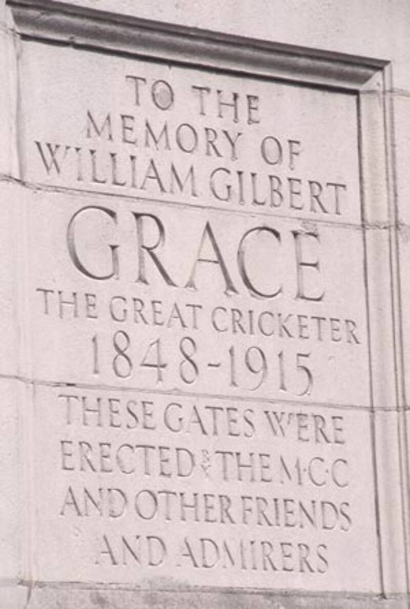  Memorial of WG Grace at Lord's Cricket Ground in London, 1996 &copy; Getty Images
