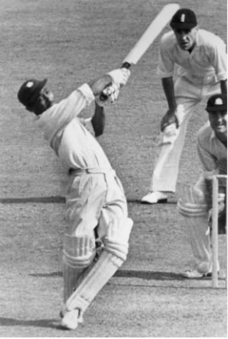 Frank Worrell in full flow &copy; Getty Images