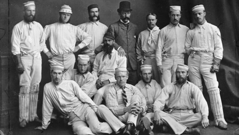 Fred Spofforth (front row extreme left) with the first Australian team that toured England in 1878 &copy; Getty Images