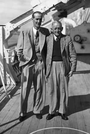Bill Ferguson (right) with Alan Melville © Getty Images