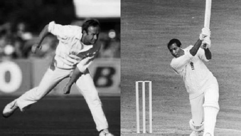 Basil D'Oliveira (left) en route his 158; Derek Underwood (right) during his 7 for 50 © Getty Images