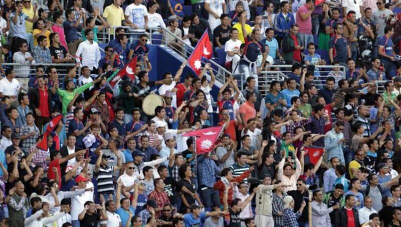Nepali fans turned up in great numbers to support their team during the ICC World T20 2014 qualifiers &Acirc;&copy; Getty Images