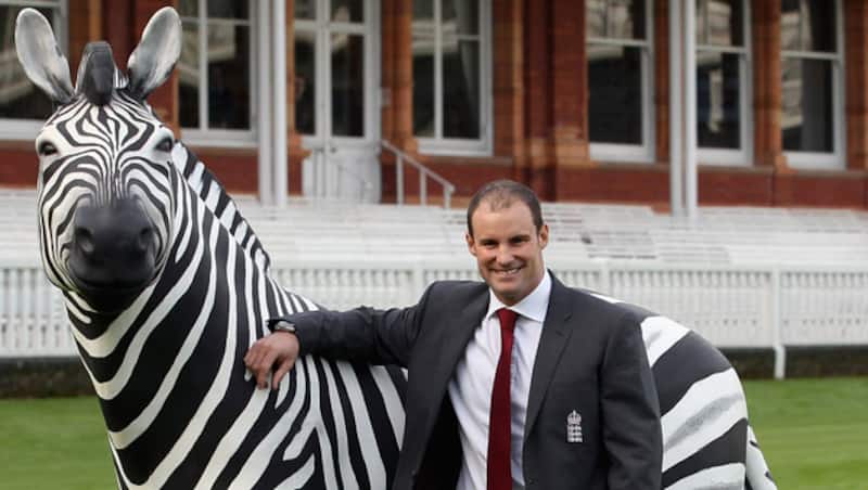 An England captain, the Lord&acirc;s pavilion, and a zebra: can it get more surreal than this? &Acirc;&copy; Getty Images