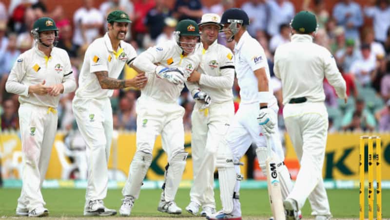 Australia are closing on their third victory, leading by 369 runs with seven wickets in hand against England at Perth &Acirc;&copy; Getty Images