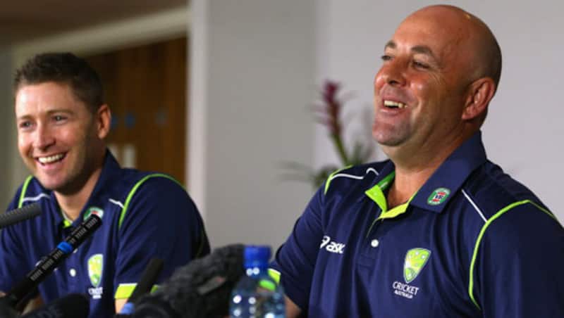 Darren Lehmann (right) turned around the fortunes of Australia as the coach of the side © Getty Images