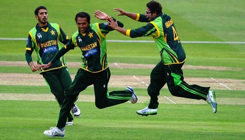 Mohammed Aftab of Pakistan celebrates the wicket of Jonathan Tattersall of England during the Triangular Under 19 Series Final between England U19 and Pakistan U19 at Trent Bridge on August 19, 2013 &Acirc;&copy; Getty Images