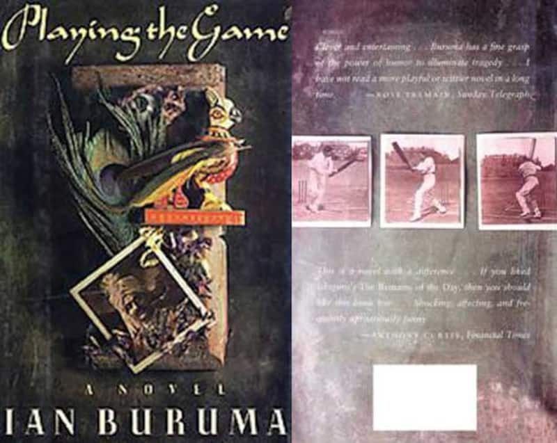 The front and back covers of the novel on KS Ranjitsinhji by Ian Buruma