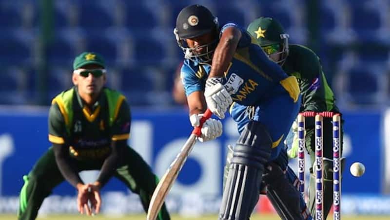Ashan Priyanjan (above), making his debut for Sri Lanka scored 4 runs ans shared a vital 89-run partnership with Kumar Sangakkara &Acirc;&copy; AFP