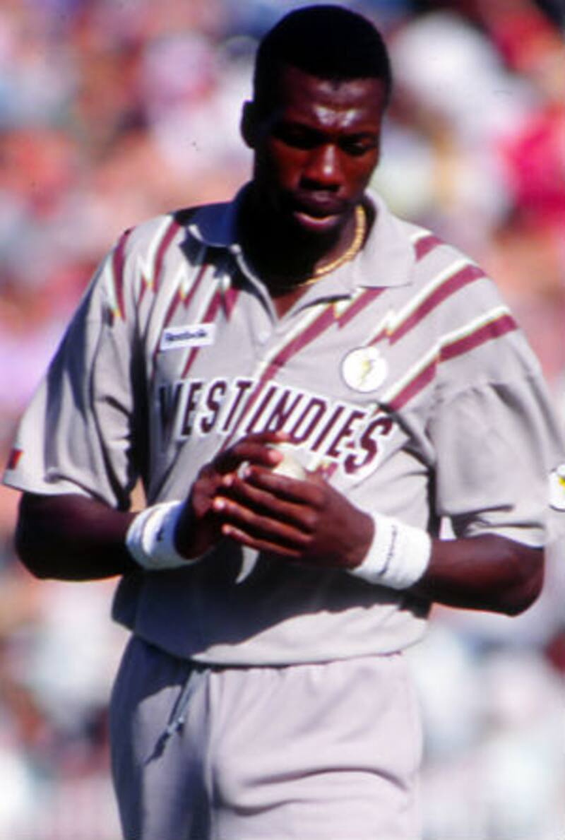 Curtly Ambrose changed into a whole new demon after Dean Jones asked him to take off his wristband © Getty Images