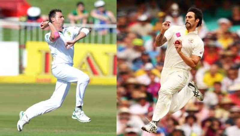Dale Steyn (left) and Mitchell Johnson will play key roles for their respective teams in the upcoming South Africa vs Australia Test series &Acirc;&copy; Getty Images