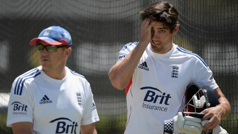 Andy Flower (left) and Alastair Cook © Getty Images