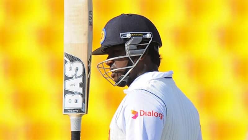 Angelo Mathews struck four boundaries to reach 67 not out &Acirc;&copy; AFP