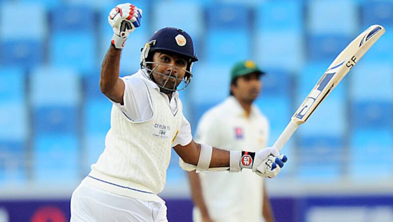 Mahela Jaywardene crossed 11000 runs in Test cricket to join an illustrious club &copy; AFP 