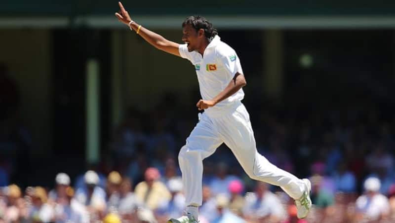 Pacer Suranga Lakmal led the Sri Lankan troops with a spirited bowling display © Getty Images