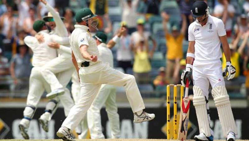 That final wicket of James Anderson (right) ended all English hopes for good &Acirc;&copy; Getty Images