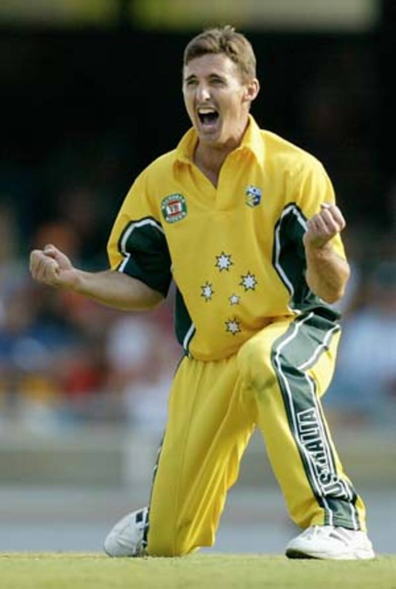 Brad Hogg was instrumental in Australia''s triumph in ICC World Cup 2003 &Acirc;&copy; Getty Images