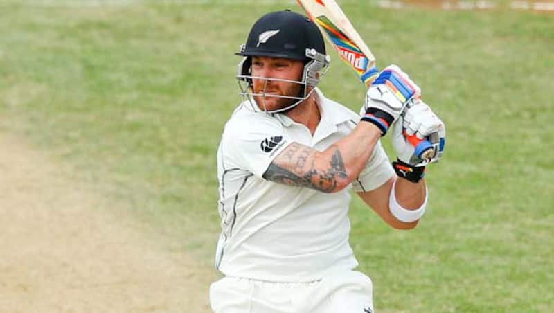 Brendon McCullum smashed first triply ton by a New Zealand batsman, against India at Wellington &Acirc;&copy; Getty Images
