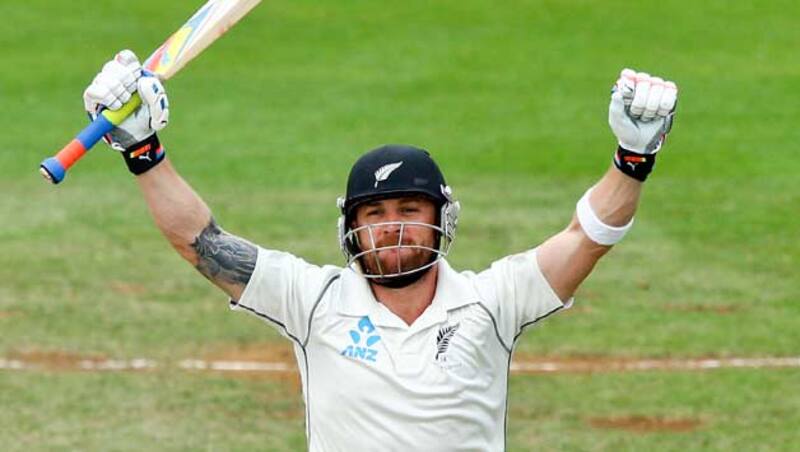 Brendon McCullum became the first New Zealand player to score a triple century in Test cricket © Getty Images