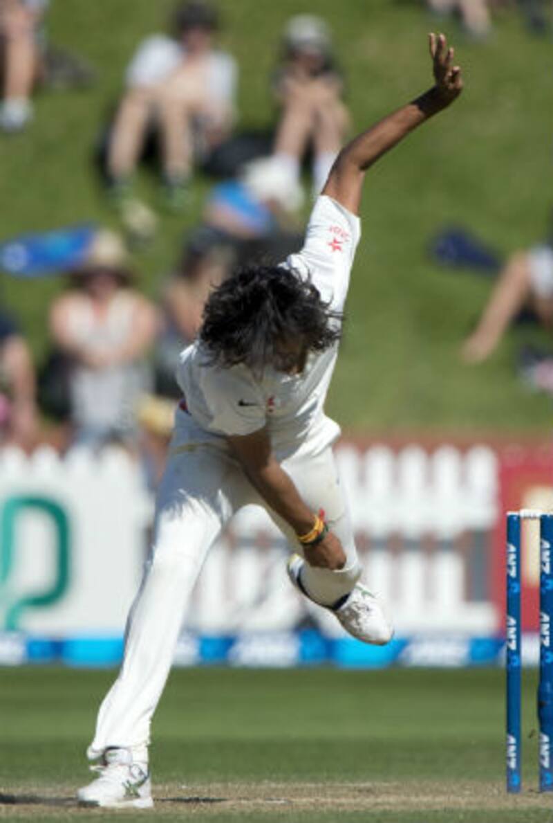 Ishant Sharma&rsquo;s long hair came in the way of a simple return catch offered by Brendon McCullum when he was on 36. The rest as you know is history. McCullum has literally snatched the match from India &copy; Getty Images