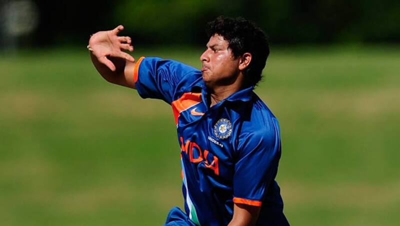 Kuldeep Yadav's Chinaman bamboozled many a batsman during the ICC World T20 2014 &Acirc;&copy; Getty Images