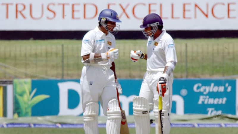 Kumar Sangakkara (left) and Mahela Jayawardene &Acirc;&copy; 