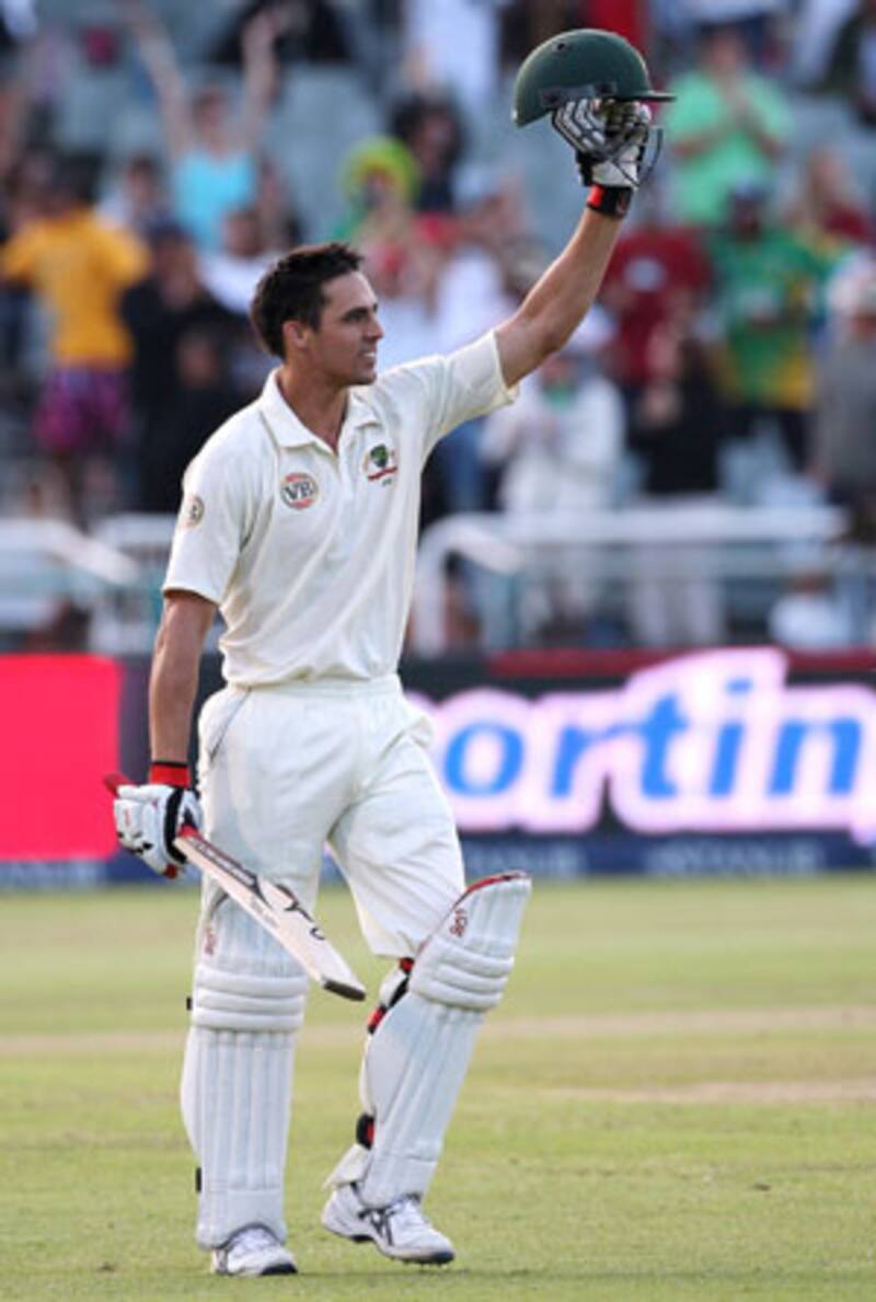 Mitchell Johnson scored his only ton in Test cricket against South Africa in the 2009 series &copy; Getty Images