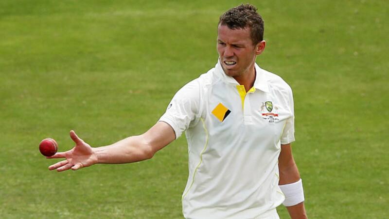 Peter Siddle (above) took a total of three wickets in the first Test against South Africa as compared to Mitchell Johnson's 12 © Getty Images