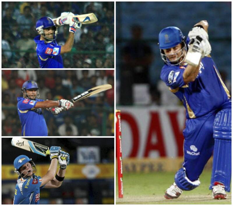 Rajasthan Royals will be depending on Shane Watson (right) and Ajinkya Rahane (top left) to score the bulk of th runs this season © IANS and PTI