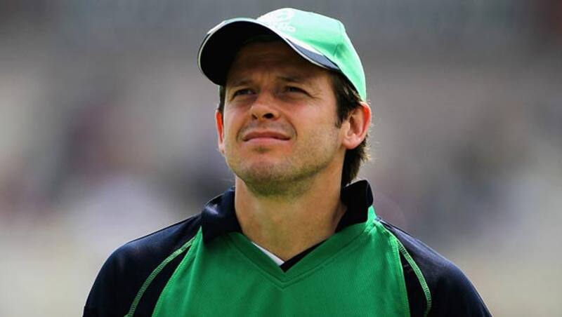 Ed Joyce essayed a crucial knock of 40 for Ireland against the West Indies &copy; Getty Images