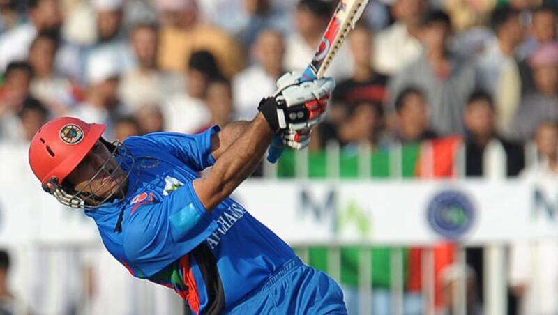 Afghanistan skipper, Mohammad Nabi was cool, calm and collected under pressure © AFP