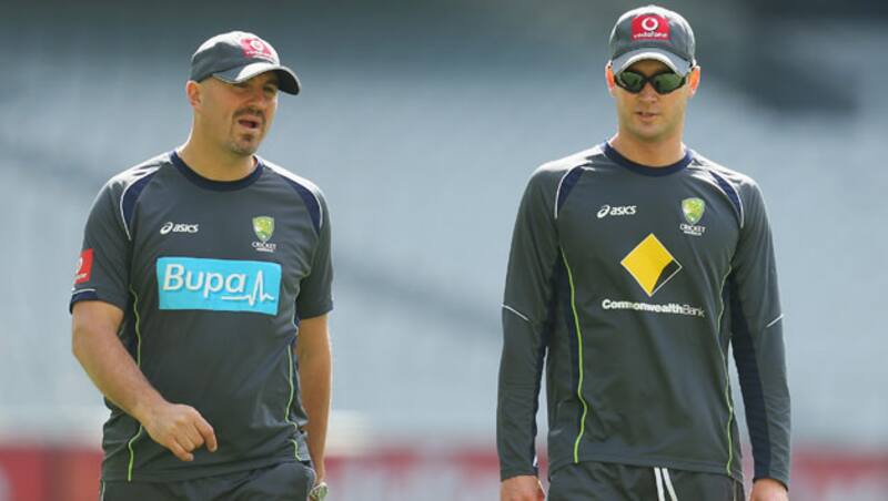 Peter Brukner and Alex Kountouris have worked relentlessly on Michael Clarke's back injury &Acirc;&copy; Getty Images