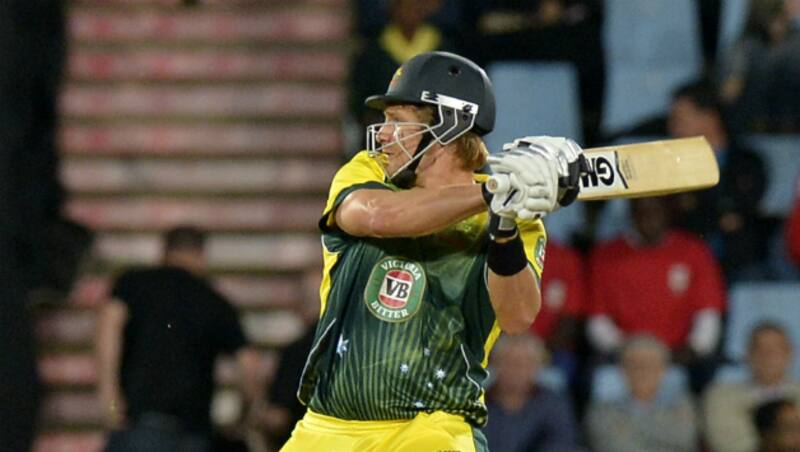 Shane Watson scored 35 runs off 28 deliveries for Australia &Acirc;&copy; AFP
