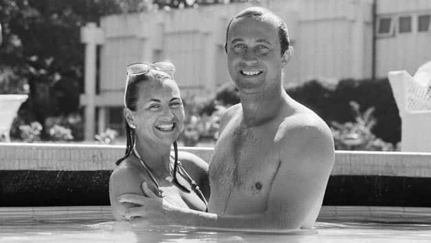 Phil Edmonds with his wife, author Frances Edmonds, in 1985. The couple has since been divorced © Getty Images