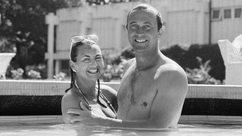 Phil Edmonds with his wife, author Frances Edmonds, in 1985. The couple has since been divorced © Getty Images