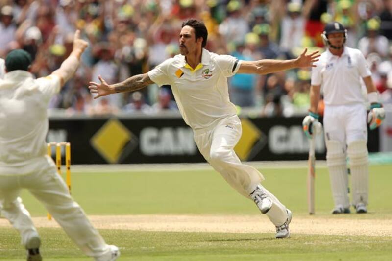 Mitchell Johnson struck fear in the tailenders during the Ashes 2013-14 &Acirc;&copy; Getty Images